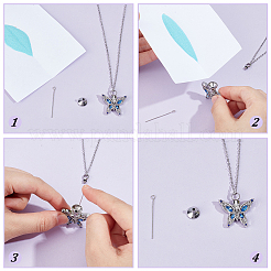 Stainless Steel Urn Ashes Necklace&nbsp;NJEW-CN0001-05A