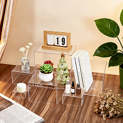 6Pcs 6 Sizes Acrylic Cube Food Nesting Riser Stands&nbsp;ODIS-WH0038-303A