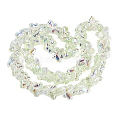 Baking Paint Electroplate Transparent Glass Beads Strands&nbsp;EGLA-Q136-03A-04