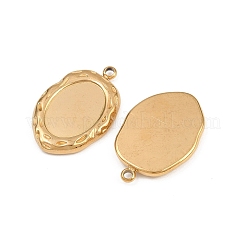 304 Stainless Steel Pendant Cabochon Settings&nbsp;STAS-L303-30G