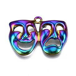 Alloy Comedy and Tragedy Pendants&nbsp;PALLOY-N163-047-NR