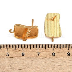 Brass Stud Earring Findings&nbsp;KK-Z122-12G