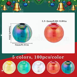 Christmas Themed Transparent Acrylic Beads&nbsp;MACR-SP0001-30B