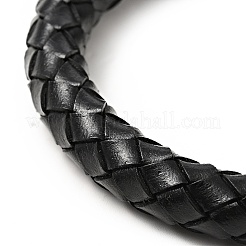 Leather Braided Round Cord Bracelet&nbsp;BJEW-E009-06AS