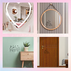Waterproof Reflective Plastic Mirror Stickers&nbsp;DIY-WH0668-002