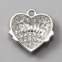 Alloy Rhinestone Pendants&nbsp;ALRI-WH0008-19F