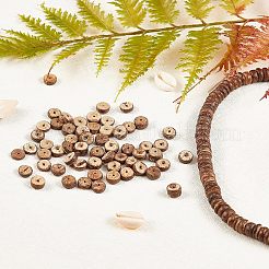 Natural Coconut Shell Rondelle Bead Strands&nbsp;COCB-OC0001-001B