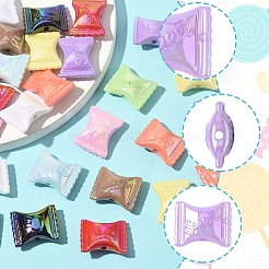 32Pcs UV Plating Rainbow Iridescent Acrylic Beads&nbsp;OACR-FS0002-13