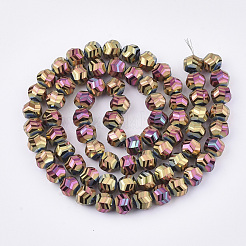 Electroplate Glass Beads Strands&nbsp;EGLA-T018-01-B02