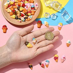 52Pcs 13 Styles Resin Cabochons&nbsp;RESI-CJ0004-86