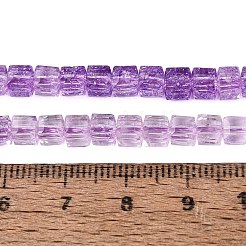 Crackle Transparent Glass Beads Strands&nbsp;GLAA-N062-4mm-09
