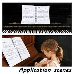 Plastic Piano Sheet Folder&nbsp;AJEW-WH0248-188A