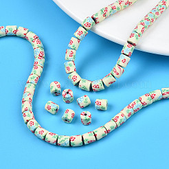 Handmade Polymer Clay Bead Strands&nbsp;X-CLAY-T020-10E