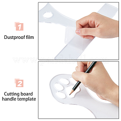 2Pcs 2 Styles Transparent Acrylic Router Templates&nbsp;DIY-DC0002-74