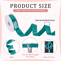 1 Roll Imitation Leather Polyester Ribbon&nbsp;LC-TA0001-02A