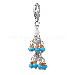 Glass Seed Bead Pendant Decorations&nbsp;HJEW-MZ00057