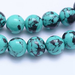 Synthetic Turquoise Beads Strands&nbsp;G-F531-8mm-J01