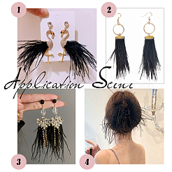 2 Yards Fashion Ostrich Feather Cloth Strand Costume Accessories&nbsp;FIND-GF0003-42A