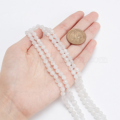 2 Strands Natural White Agate Beads Strands&nbsp;G-AR0005-43A