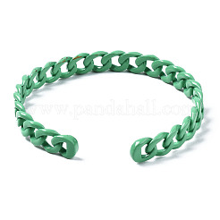 Spray Painted Brass Cuff Bangles&nbsp;BJEW-Q700-001C