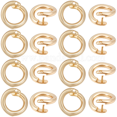 Brass Snap Clasps&nbsp;KK-BBC0021-49G-1