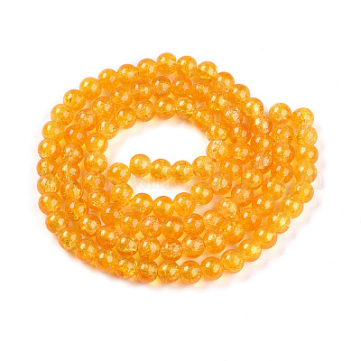 Transparent Crackle Glass Bead Strands&nbsp;GLAA-T025-8mm-02J-1