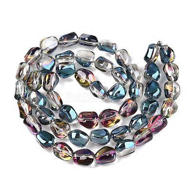 Electroplate Glass Beads Strands&nbsp;EGLA-T021-08H-1