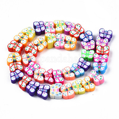 Handmade Polymer Clay Bead Strands&nbsp;CLAY-N006-71-1