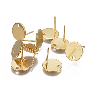 304 Stainless Steel Stud Earring Findings&nbsp;STAS-P236-45G-1
