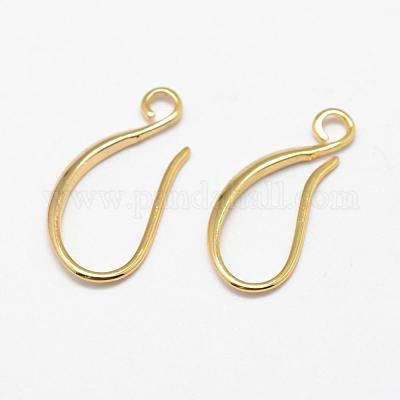 Brass Earring Hooks&nbsp;KK-F714-06G-1