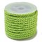 Polyester Cord, Twisted Cord, Green Yellow, 3mm, about 5.47 Yards(5m)/Roll