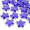 Transparent Acrylic Beads, Star, Medium Purple, 28.5x29.5x7.5mm, Hole: 1.8mm, about 189pcs/500g