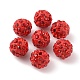 Polymer Clay Rhinestone Beads&nbsp;RB-WH0008-01A-2