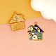 Alloy Enamel Pendants&nbsp;PW-WGEC5E2-01-1