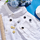 4 Pairs 4 Styles Brass Cufflinks&nbsp;BUTT-ME0001-04-4