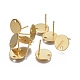 304 Stainless Steel Stud Earring Findings&nbsp;STAS-P236-45G-1