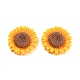 Opaque Resin Flower Cabochons&nbsp;RESI-H151-05A-1
