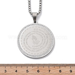 201 Stainless Steel Rhinestone Pendant Necklaces for Women&nbsp;LS-NJEW-U021-05P