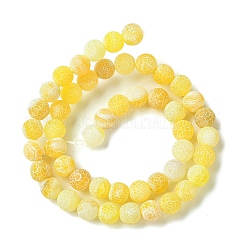 Natural Crackle Agate Beads Strands&nbsp;G-G055-8mm-6