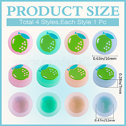 4Pcs 4 Colors Silicone Replacement Thumb Grip Caps&nbsp;AJEW-GF0009-67C