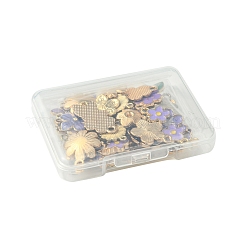 50Pcs 10 Styles Alloy Enamel Pendants&nbsp;FIND-FS0003-17