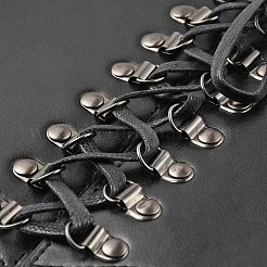 PU Leather Wide Elastic Corset Belt with Alloy Buckle&nbsp;AJEW-WH0518-50