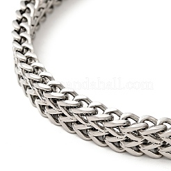 Tarnish Resistant 304 Stainless Steel Mesh Chain Bracelet with Magnetic Clasp for Men Women&nbsp;BJEW-E009-18P