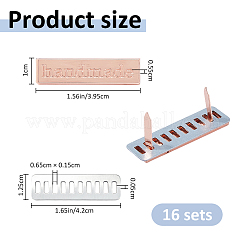 16 Sets Zinc Alloy Handmade Decorative Label&nbsp;FIND-FH0017-79