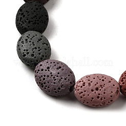 Dyed Natural Lava Rock Beads Strands&nbsp;G-A264-A02-01A
