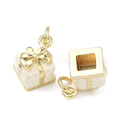 Brass Enamel Pendants&nbsp;KK-F933-18G-03