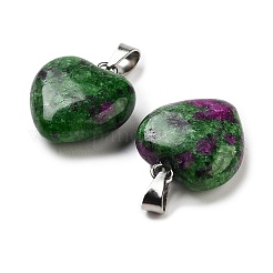 Natural Ruby Charms&nbsp;HEAR-PW0001-057-12