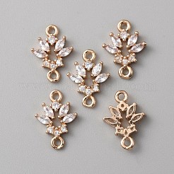 Brass Crystal Rhinestone Connector Charms&nbsp;KK-WH0044-97