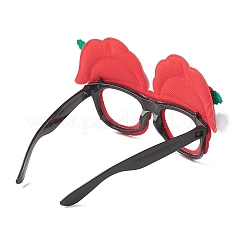 Christmas Plastic & Non-woven Fabric Glitter Glasses Frames&nbsp;LS-AJEW-E053-01B