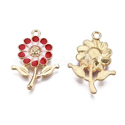 Alloy Enamel Pendants&nbsp;ENAM-F143-01-G